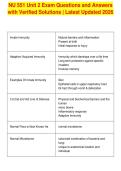 NU 551 Unit 2 Exam Questions and Answers&NewLine;with Verified Solutions &vert; Latest Updated 2026