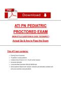 ATI PN Pediatric Proctored Exam &lpar;2026&rpar; &vert; NGN Pediatric Nursing Questions & Answers&comma; 100&percnt; Verified Graded A&plus;