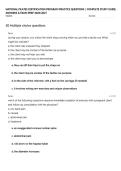 NATIONAL PILATES CERTIFICATION PROGRAM PRACTICE QUESTIONS &vert; COMPLETE STUDY GUIDE&comma; ANSWERS & EXAM PREP 2026&sol;2027