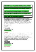 WGU D514 Exam Prep &vert; High-Yield Questions&comma; Detailed &NewLine;Rationales & Comprehensive Study Guide &vert; Graded A&plus;&comma; &NewLine;Well Verified Correct Answers and Well Detailed &vert; &NewLine;Frequently Most Tested Questions and Fully Updated &vert; &NewLine;Latest Exam and Brand New Version&excl;&excl;&excl;&excl;&NewLine;