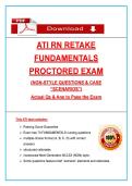 ATI RN Fundamentals Retake Proctored Exam &lpar;2026&rpar; &vert; NGN Nursing Questions&comma; Case Scenarios & Answers&comma; 100&percnt; Verified Graded A&plus;