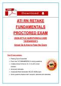 ATI RN Fundamentals Retake Proctored Exam &lpar;2026&rpar; &vert; NGN Nursing Questions&comma; Case Scenarios & Answers&comma; 100&percnt; Verified Graded A&plus;