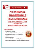 ATI RN Fundamentals Retake Proctored Exam &lpar;2026&rpar; &vert; NGN Nursing Questions&comma; Case Scenarios & Answers&comma; 100&percnt; Verified Graded A&plus;