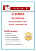 ATI Med-Surg Proctored Exam &lpar;2026&rpar; NGN-Style Questions&comma; Case Scenario & Answers&comma; 100&percnt; Verified Graded A&plus;