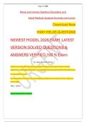 Renal and Urinary Systems Disorders unit &NewLine;Adult Medical-Surgical Nursing curriculum 