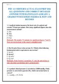 PHY 111 MIDTERM ACTUAL EXAM PREP 2026&NewLine;ALL QUESTIONS AND CORRECT DETAILED&NewLine;ANSWERS WITH RATIONALES ALREADY A&NewLine;GRADED WITH EXPERT FEEDBACK &vert;NEW AND&NewLine;REVISED