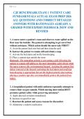 CJE BENCHMARK EXAM 1 PATIENT CARE&NewLine;FUNDAMENTALS ACTUAL EXAM PREP 2026&NewLine;ALL QUESTIONS AND CORRECT DETAILED&NewLine;ANSWERS WITH RATIONALES ALREADY A&NewLine;GRADED WITH EXPERT FEEDBACK &vert;NEW AND&NewLine;REVISED