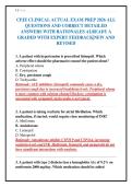 CPJE CLINICAL ACTUAL EXAM PREP 2026 ALL&NewLine;QUESTIONS AND CORRECT DETAILED&NewLine;ANSWERS WITH RATIONALES ALREADY A&NewLine;GRADED WITH EXPERT FEEDBACK&vert;NEW AND&NewLine;REVISED&NewLine;