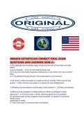 OREGON ESTHETICIAN CORRECT FINAL EXAM QUESTIONS AND ANSWERS SURE A&period;pdf