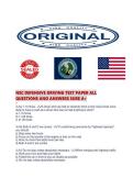 NSC DEFENSIVE DRIVING TEST PAPER ALL QUESTIONS AND ANSWERS SURE A&period;pdf