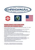 MARINE SCIENCE LATEST EXAM PAPER QUESTIONS AND ANSWERS SURE A&period;pdf