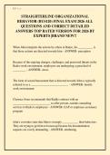 STRAIGHTERLINE ORGANIZATIONAL&NewLine;BEHAVIOR &lpar;BUS120&rpar; FINAL EXAM 2026 ALL&NewLine;QUESTIONS AND CORRECT DETAILED&NewLine;ANSWERS TOP RATED VERSION FOR 2026 BY&NewLine;EXPERTS &vert;BRAND NEW&excl;&excl;&NewLine;