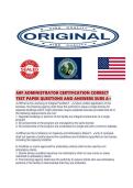 ARF ADMINISTRATOR CERTIFICATION CORRECT TEST PAPER QUESTIONS AND ANSWERS SURE A&period;pdf