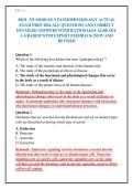 BIOL 331 MODULE 9 PATHOPHYSIOLOGY ACTUAL&NewLine;EXAM PREP 2026 ALL QUESTIONS AND CORRECT&NewLine;DETAILED ANSWERS WITH RATIONALES ALREADY&NewLine;A GRADED WITH EXPERT FEEDBACK &vert;NEW AND&NewLine;REVISED&NewLine;