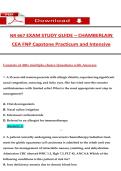 NR 667 CEA FNP Capstone Practicum and Intensive &ndash; Chamberlain University &lpar;2025&sol;2026&rpar; Comprehensive Exam Study Guide with Practice Questions and Answer Rationales
