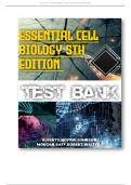 TEST BANK for Essential Cell Biology 5th Edition by Alberts&comma; Hopkin&comma; Johnson&comma; Morgan&comma; Raff&comma; Roberts&comma; Walter &vert; Complete Chapters 1-20 &vert; Verified Solutions&vert;Cell Biology Exam Prep