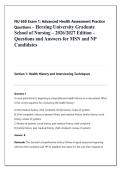 NU 650 Exam 1&colon; Advanced Health Assessment Practice &NewLine;Questions &ndash; Herzing University Graduate &NewLine;School of Nursing &ndash; 2026&sol;2027 Edition &ndash;&NewLine;Questions and Answers for MSN and NP &NewLine;Candidates
