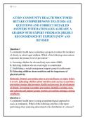 ATI RN COMMUNITY HEALTH PROCTORED&NewLine;RETAKE COMPREHENSIVE EXAM 2026 ALL&NewLine;QUESTIONS AND CORRECT DETAILED&NewLine;ANSWERS WITH RATIONALES ALREADY A&NewLine;GRADED WITH EXPERT FEEDBACK &vert;HIGHLY&NewLine;RECOMMENDED BY EXPERTS &vert;NEW AND&NewLine;REVISED