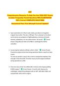 DOT  &NewLine;Comprehensive Resource To Help You Ace 2026-2027 Exams &NewLine;Includes Frequently Tested Questions With ELABORATED &NewLine;100&percnt; Correct COMPLETE SOLUTIONS &NewLine;Guaranteed Pass First Attempt&excl;&excl; Current Update&excl;&excl;