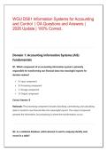 WGU D561 Information Systems for Accounting &NewLine;and Control &vert; OA Questions and Answers &vert; &NewLine;2026 Update &vert; 100&percnt; Correct&period;