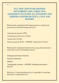 WGU D415 &vert; SOFTWARE-DEFINED&NewLine;NETWORKING &lpar;SDN&rpar; &vert; OBJECTIVE&NewLine;ASSESSMENT EXAM 2026 ALL QUESTIONS AND&NewLine;VERIFIED ANSWERS &vert;RATED A&plus; &vert; NEW AND&NewLine;REVISED&NewLine;