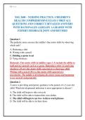 NSG 3600 &ndash; NURSING PRACTICE&colon; CHILDREN'S&NewLine;HEALTH COMPREHENSIVE EXAM 1 PREP ALL&NewLine;QUESTIONS AND CORRECT DETAILED ANSWERS&NewLine;WITH RATIONALES ALREADY A GRADED WITH&NewLine;EXPERT FEEDBACK &vert;NEW AND REVISED