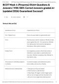BCOT Week 4 &lpar;Firearms&rpar; EXAM Questions & Answers &vert; With 100&percnt; Correct Answers graded A&plus; &lpar;updated 2026&rpar; Guaranteed Success&excl;&excl;&NewLine;&NewLine;