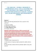 UNE CHEM 1011 &ndash; GENERAL CHEMISTRY II&NewLine;COMPREHENSIVE FINAL ACTUAL EXAM PREP 2026&NewLine;ALL QUESTIONS AND CORRECT DETAILED&NewLine;ANSWERS WITH RATIONALES ALREADY A GRADED&NewLine;&vert;NEW AND REVISED &vert;HIGHLY RECOMMENDED BY&NewLine;EXPERTS