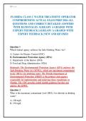 FLORIDA CLASS C WATER TREATMENT OPERATOR&NewLine;COMPREHENSIVE ACTUAL EXAM PREP 2026 ALL&NewLine;QUESTIONS AND CORRECT DETAILED ANSWERS&NewLine;WITH RATIONALES ALREADY A GRADED WITH&NewLine;EXPERT FEEDBACK &vert;ALREADY A GRADED WITH&NewLine;EXPERT FEEDBACK &vert;NEW AND REVISED