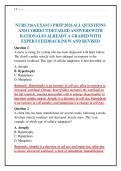 NURS 316A EXAM 1 PREP 2026 ALL QUESTIONS&NewLine;AND CORRECT DETAILED ANSWERS WITH&NewLine;RATIONALES ALREADY A GRADED WITH&NewLine;EXPERT FEEDBACK &vert;NEW AND REVISED&NewLine;