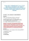 USABO OPEN COMPREHENSIVE ACTUAL EXAM&NewLine;PREP 2026 ALL QUESTIONS AND CORRECT&NewLine;DETAILED ANSWERS WITH RATIONALES ALREADY&NewLine;A GRADED WITH EXPERT FEEDBACK &vert;NEW AND&NewLine;REVISED