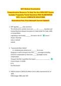 DOT Medical Examination &NewLine;Comprehensive Resource To Help You Ace 2026-2027 Exams &NewLine;Includes Frequently Tested Questions With ELABORATED &NewLine;100&percnt; Correct COMPLETE SOLUTIONS &NewLine;Guaranteed Pass First Attempt&excl;&excl; Current Update&excl;&excl;
