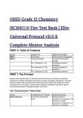 2026&sol;2027 OSSD Grade 12 Chemistry &lpar;SCH4U&rpar; S-Tier Test Bank &vert; 19&plus; Elite MCQ & Complete Mentor Analysis &vert; Universal Protocol v11&period;0
