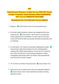 DOT  &NewLine;Comprehensive Resource To Help You Ace 2026-2027 Exams &NewLine;Includes Frequently Tested Questions With ELABORATED &NewLine;100&percnt; Correct COMPLETE SOLUTIONS &NewLine;Guaranteed Pass First Attempt&excl;&excl; Current Update&excl;&excl;