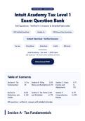 Intuit Academy Tax Level 1 Exam 2026&sol;2027&colon; 200 Verified A&plus; Questions with Detailed Rationales