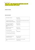 WGU D427 - Data Management Applications exam with question and answer 100 &percnt; correct&NewLine;&NewLine;&NewLine;&NewLine;