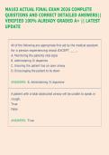 MA103 ACTUAL FINAL EXAM 2026 COMPLETE &NewLine;QUESTIONS AND CORRECT DETAILED ANSWERS&vert;&vert; &NewLine;VERIFIED 100&percnt; ALREADY GRADED A&plus; &vert;&vert; LATEST &NewLine;UPDATE 