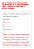 HESI PN FUNDAMENTALS EXIT EXAM LATEST &NewLine;2026-2027 ACTUAL EXAM 180 QUESTIONS AND &NewLine;CORRECT ANSWERS WITH RATIOANLES &NewLine;&lpar;VERIFIED ANSWERS&rpar; 