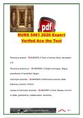 NURS 5461 Advanced Pathophysiology &vert; 250&plus; Exam Questions & Verified Answers &vert; Anemia&comma; Endocrine Disorders&comma; Hypertension&comma; Diabetes&comma; Neurology & Pharmacology &vert; MSN&sol;FNP