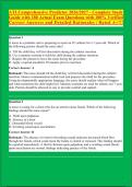 ATI Comprehensive Predictor 2026&sol;2027 - Complete Study Guide with 180 Actual Exam Questions&comma; 100&percnt; Verified Answers & Detailed Rationales &vert; NCLEX-RN Ready &vert; Rated A&plus;