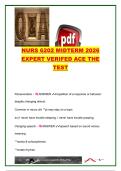 NURS 6202 Midterm Exam &vert; 350&plus; Exam Questions & Verified Answers &vert; Neurological Disorders&comma; Cardiovascular Diseases&comma; Immunology&comma; Mental Health & Stroke &vert; MSN&sol;AGACNP