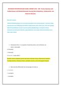 ADVANCED PATHOPHYSIOLOGY EXAM 2 NEWEST 2026 &ndash; 200&plus; Practice Questions with &NewLine;Verified Answers and Detailed Rationales Covering Renal&comma; Respiratory&comma; Cardiovascular&comma; and Endocrine Disorders 