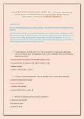 ADVANCED PATHOPHYSIOLOGY EXAM 1 NEWEST 2026 &ndash; 250 Practice Questions with &NewLine;Verified Answers and Detailed Rationales Covering Cellular Biology&comma; Genetics&comma; &NewLine;Inflammation&comma; and Immunity &vert;ALREADY GRADED A&plus;  