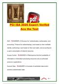 PCI DSS ISA &lpar;Internal Security Assessor&rpar; Certification &vert; 450&plus; Exam Questions & Verified Answers &vert; PCI DSS Terminology&comma; Risk Assessment&comma; Cryptography&comma; Network Security & Compliance &vert; PCI Security Standards Council &lpar;PCI SSC&rpar;