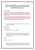 AAPC CPC REAL EXAM 2026 &ndash; 400 Practice Questions&comma; Verified &NewLine;Answers&comma; Detailed Coding Rationales&comma; and Proven Strategies for Guaranteed First-Attempt Success 