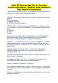 Relias RN Pharmacology Test A &ndash; Complete Pharmacology Practice Questions and Rationales for RN Competency Assessment