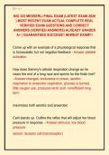 BIO 325 MESSERLI FINAL EXAM &lpar;LATEST EXAM 2026 &NewLine;&rpar; MOST RECENT EXAM ACTUAL COMPLETE REAL &NewLine;VERIFIED EXAM QUESTIONS AND CORRECT &NewLine;ANSWERS &lpar;VERIFIED ANSWERS&rpar; ALREADY GRADED &NewLine;A&plus; &vert; GUARANTEED SUCCESS&excl;&excl; NEWEST EXAM&excl;&excl;&excl;