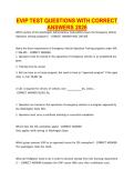 EVIP Test Questions with Correct Answers 2026 &vert; Complete Exam Preparation & Verified Study Guide