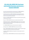 Advanced Topics in Elevators 800 &lpar;Courses 815&comma; 845&comma; 840&rpar;&comma; NEIEP &ndash; National Elevator Industry Educational Program&comma; 2026&sol;2027&comma; Practice Questions with Verified Answers
