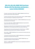 Advanced Topics in Elevators 800 &lpar;Courses 850&comma; 815&comma; 845&comma; 840&rpar;&comma; NEIEP &ndash; National Elevator Industry Educational Program&comma; 2026&sol;2027&comma; Final Exam Review with Test Questions and Answers